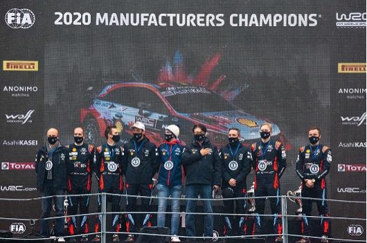 现代车队卫冕WRC2020年度厂商总冠军展示强大技术实力